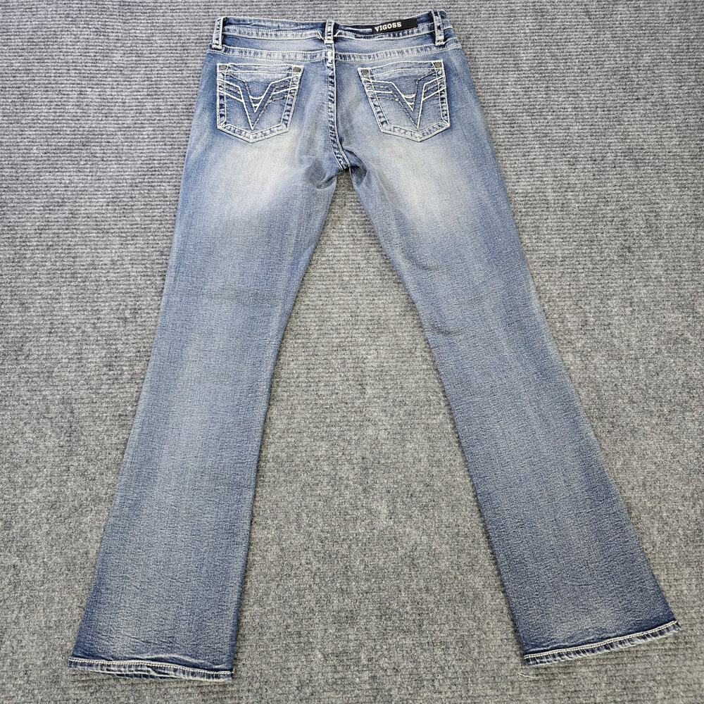 Vigoss Slim Boot Jeans Womens S8 L32 or 32x32 Blue Heritage Fit Stretch Denim - Picture 2 of 9
